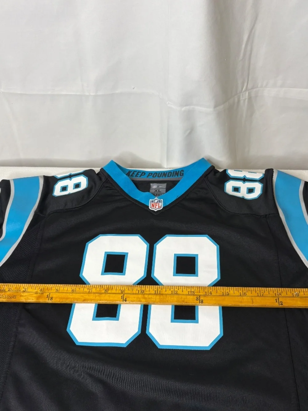 Greg Olsen 88 Carolina Panthers Jersey Nike On Field YOUTH XL Keep Pounding